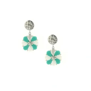 Pendientes SISI Blanco/Turquesa