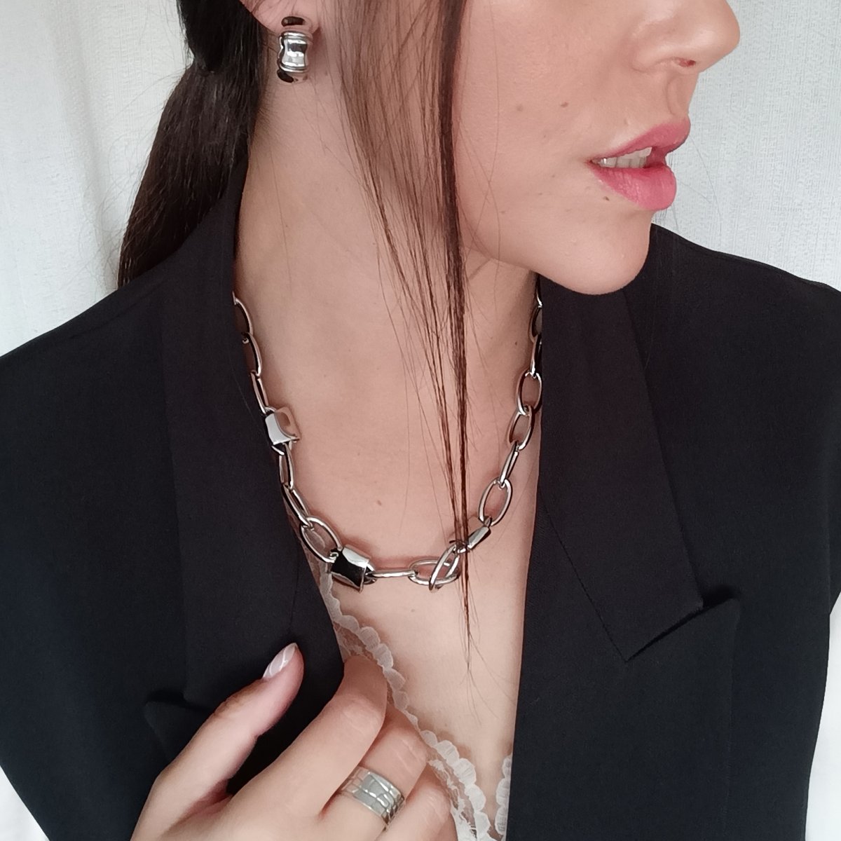 Pendientes MARELY Acero - Imagen 4