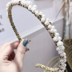 Diadema Perlas Oro
