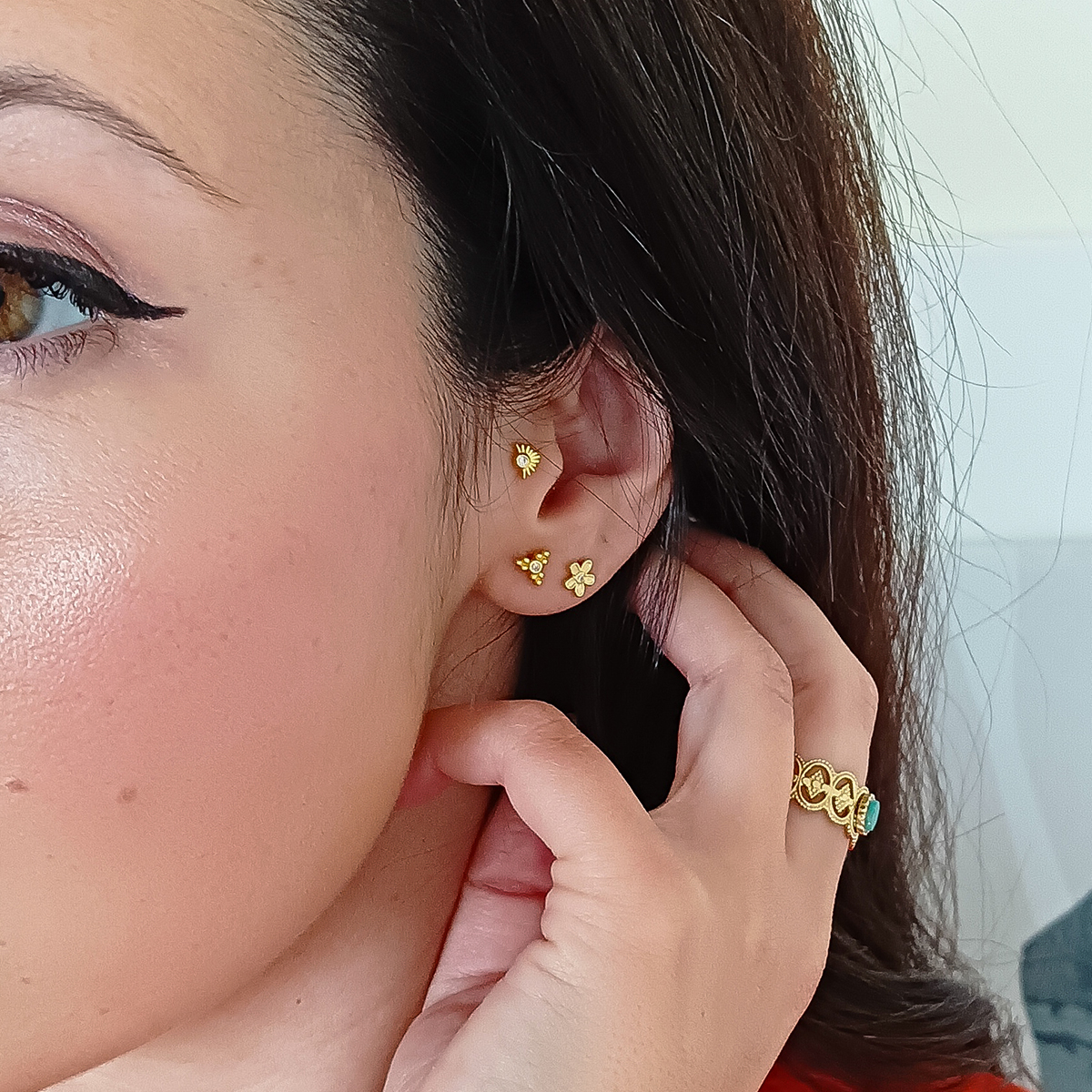 Piercing Suelto DRINA Oro - Imagen 3