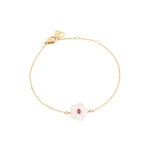 Pulsera AKINA Dorado / Fucsia