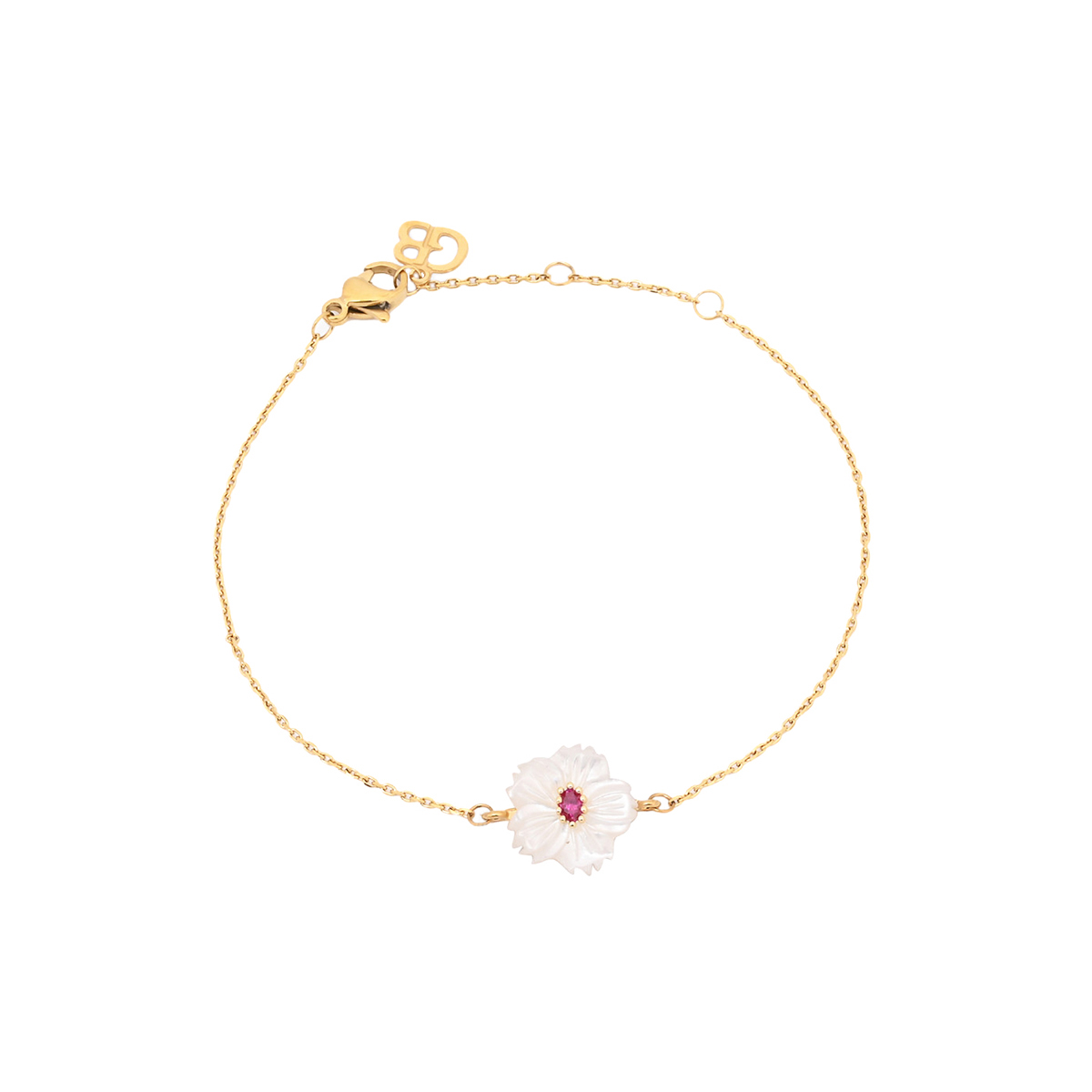 Pulsera AKINA Dorado / Fucsia - Imagen 2