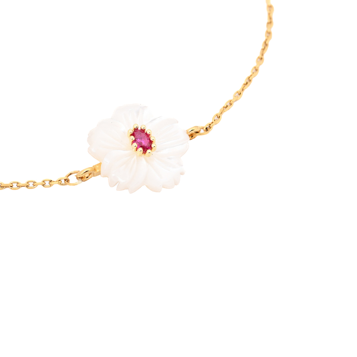 Pulsera AKINA Dorado / Fucsia - Imagen 4