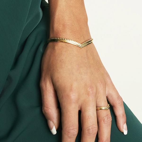 Pulsera ALEXA Acero Dorado - Imagen 3