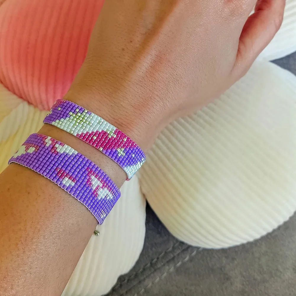 Pulsera Anjo Miyuki Púrpura - Imagen 4