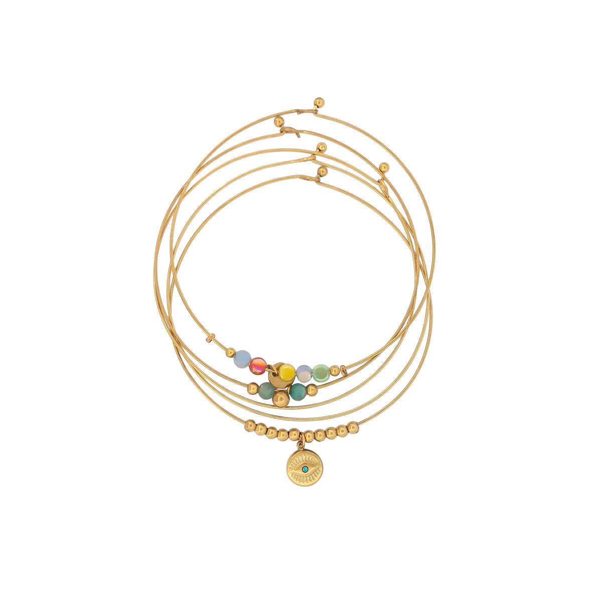 Pulsera BAMBINA Acero Dorado - Imagen 2