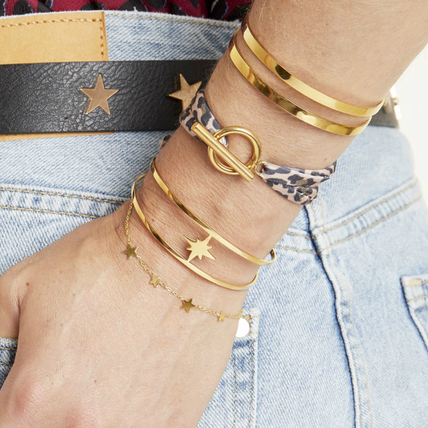 Pulsera CARINE Acero Dorado - Imagen 3