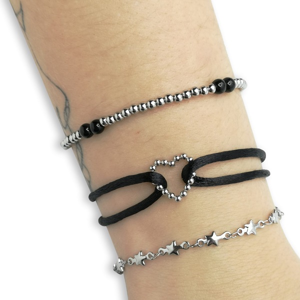 Pulsera EMNA Negro Acero - Imagen 3