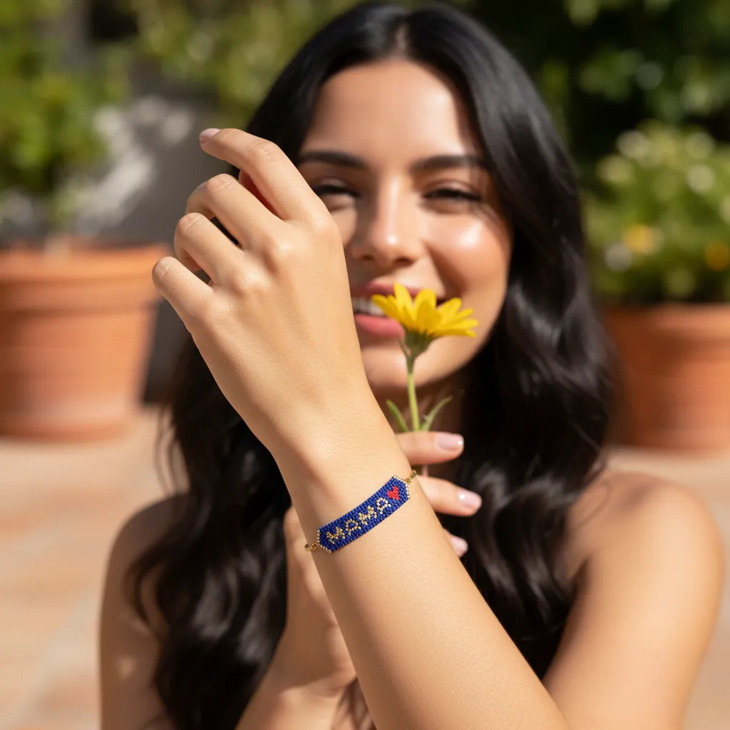 Pulsera MAMÁ CORAZÓN Miyuki - Imagen 3