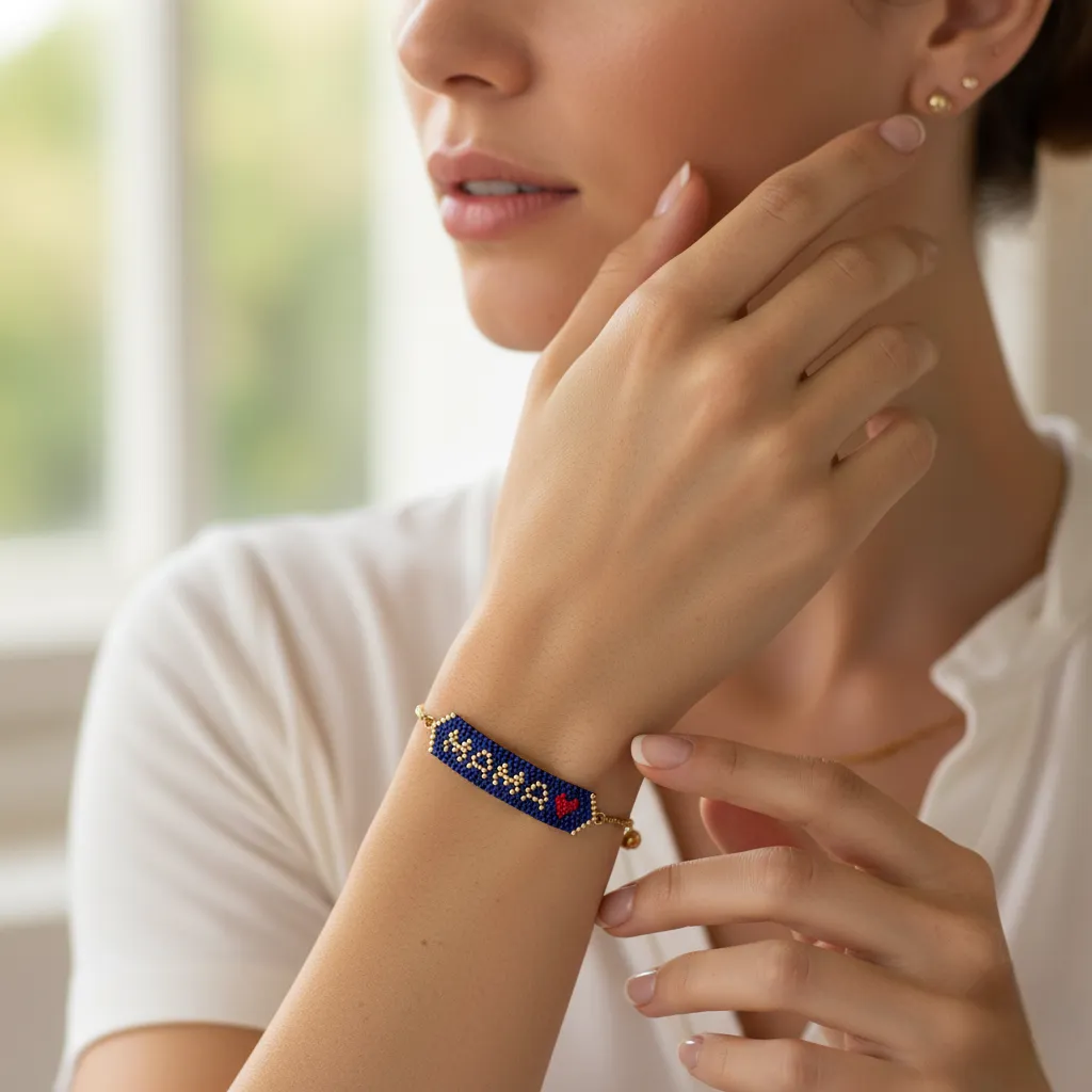 Pulsera MAMÁ CORAZÓN Miyuki - Imagen 4