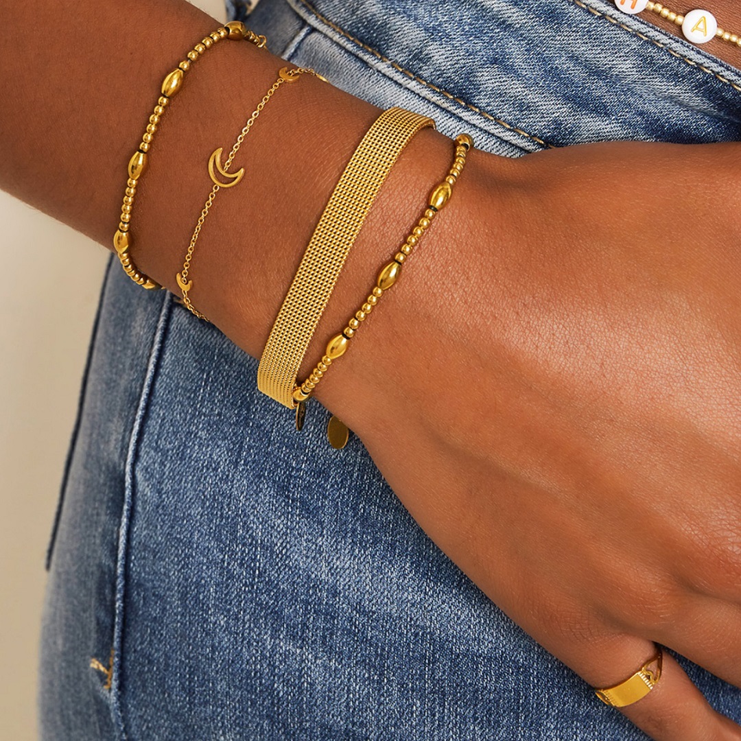 Pulsera DIXIE Acero Dorado - Imagen 3