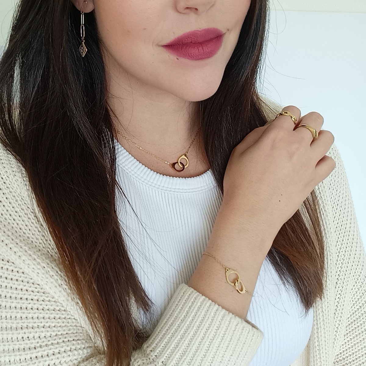 Pulsera THALIA Acero Dorado - Imagen 3