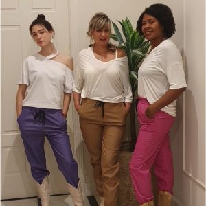 Pantalón mujer símil piel