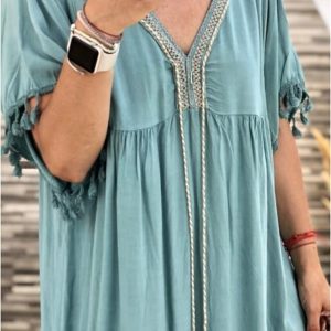 Vestido bohemio mujer talla grande