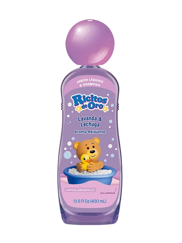 Ricitos de Oro® Jabón Líquido 2 en 1 Lavanda & Lechuga – 400 ml