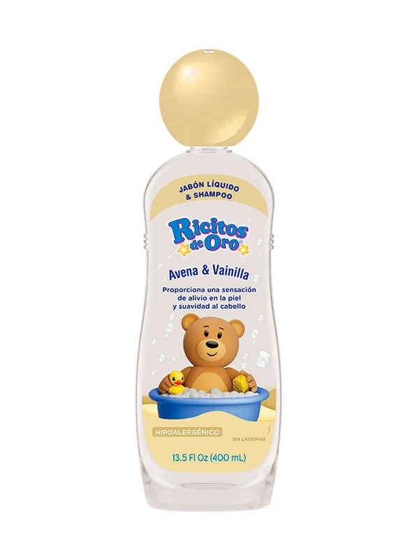 Ricitos de Oro® Jabón Líquido 2 en 1 Avena & Vainilla – 400 ml - Imagen 2
