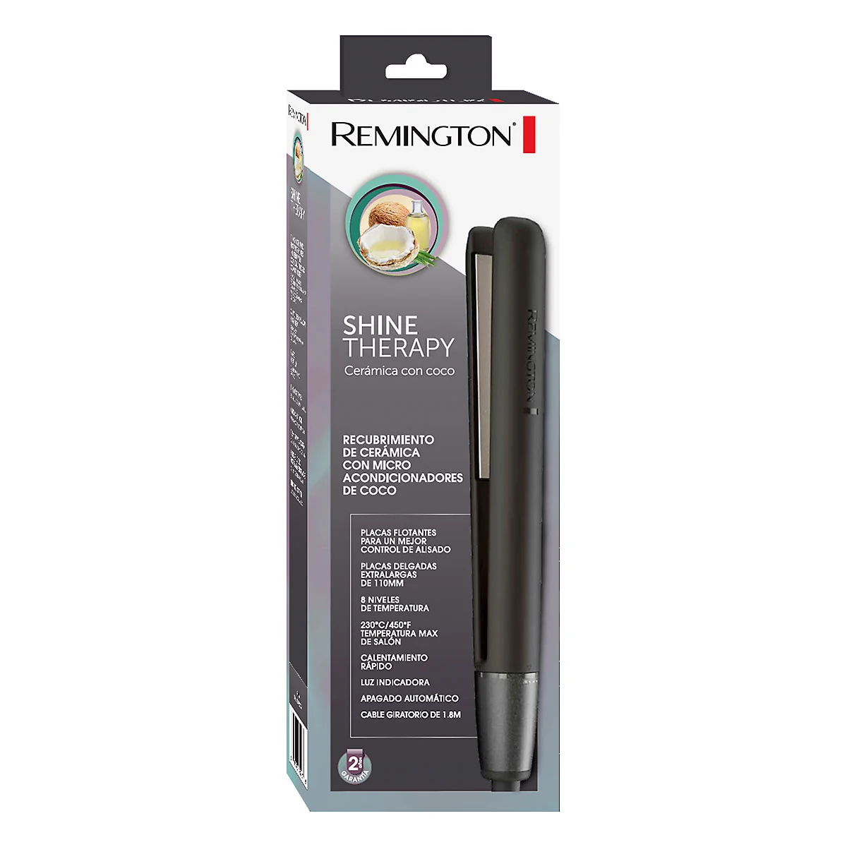 REMINGTON PLANCHA ALISADORA CON CERAMICA Y COCO S11A - Imagen 2