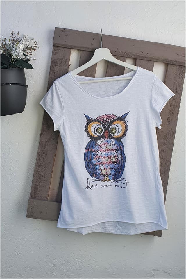 Camiseta mujer buho