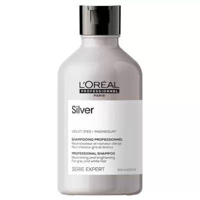 L’Oréal Professionnel Serie Expert Silver Shampoo – 300 ml Shampoo matizador para cabellos rubios, grises y blancos - Imagen 2