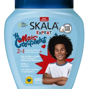 Skala 2 en 1 Crema para Peinar e Hidratante – 1000 g | Ideal para Cabello Encrespado y Rizado