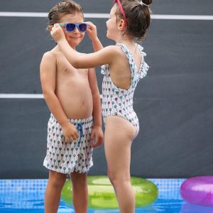 Bañador Corto de Niño con Estampado de Piruletas – Paloma de la O