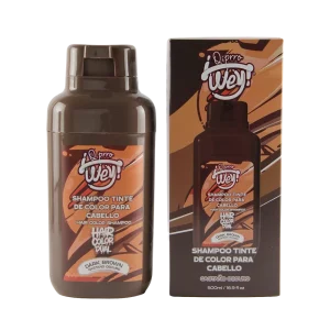 Q PRRO WEY Hair Color Dual Shampoo Tinte Express – Castaño Oscuro 500 ml