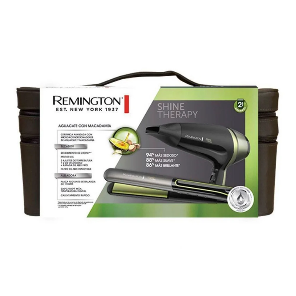 REMINGTON COMBO AGUACATE PLANCHA + SECADORA S12A-D13A - Imagen 2