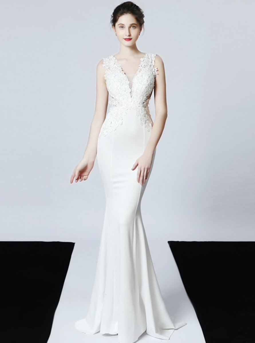 Vestido Novia Sirena Encaje - Imagen 3