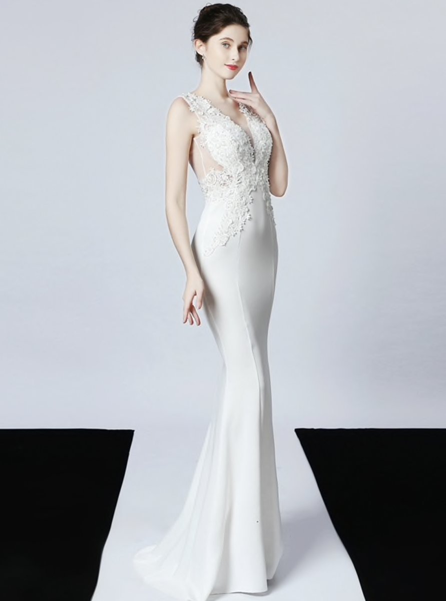 Vestido Novia Sirena Encaje - Imagen 2