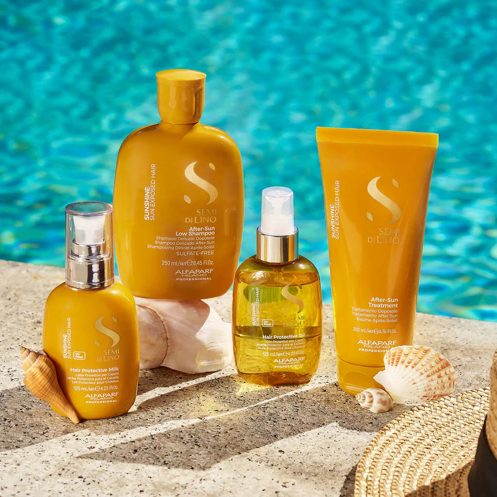 Alfaparf Milano Semi di Lino Sunshine After Sun Low Shampoo – 250 ml | Limpieza Suave Después del Sol - Imagen 3