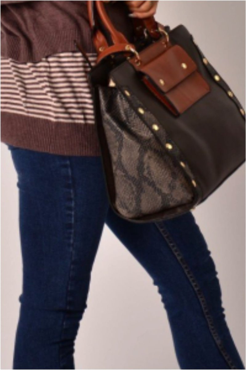 Bolso mujer armado detalle animal print - Imagen 4