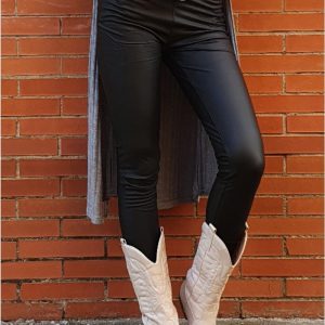 Pantalones mujer símil piel