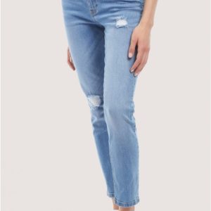 Pantalón vaquero desgastado mujer