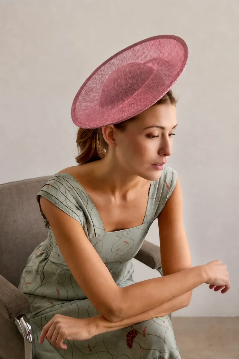 Tocado Tadea rosa nude - Imagen 2