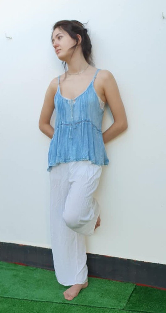 Top fluido mujer bordado - Imagen 3