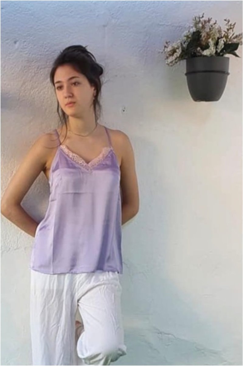 Top lencero mujer espalda encaje - Imagen 2