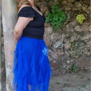 Falda mujer tul volantes