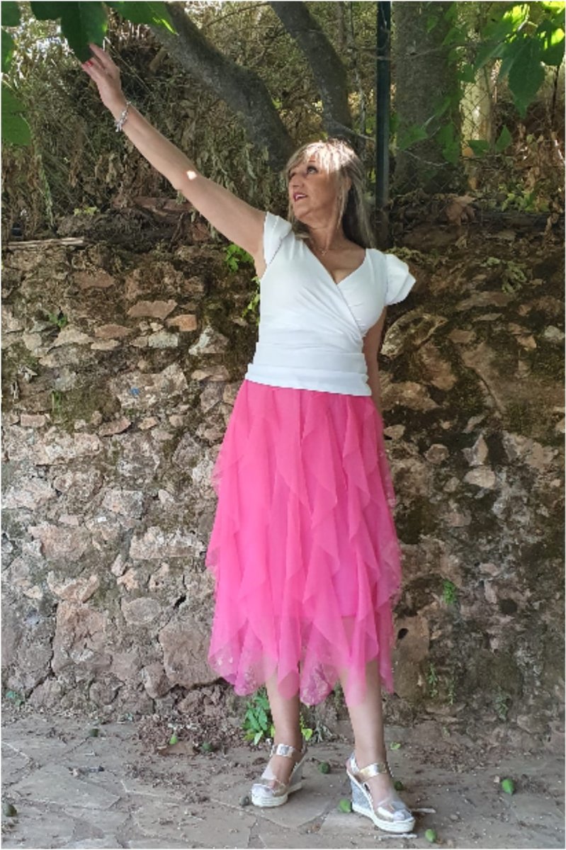 Falda mujer tul volantes - Imagen 7