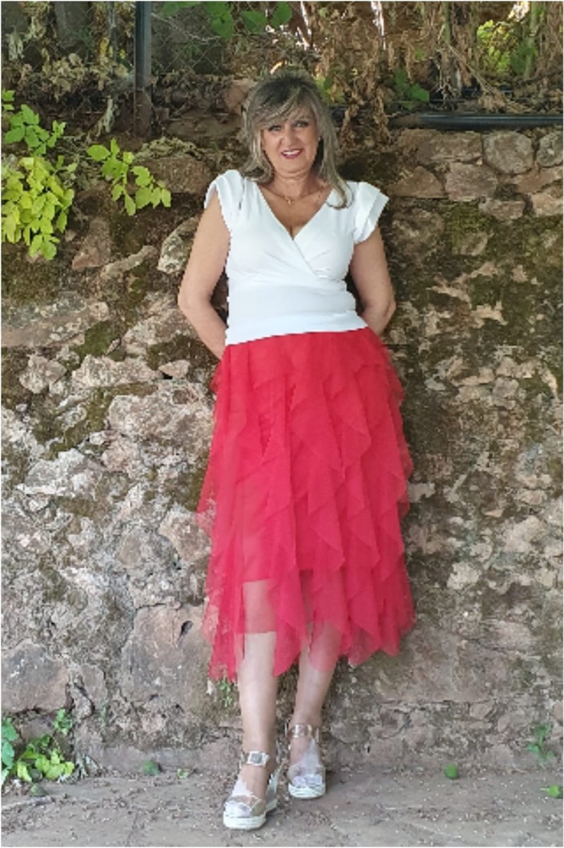 Falda mujer tul volantes - Imagen 6