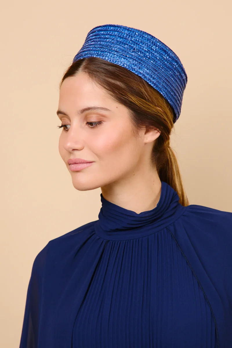 Casquete Celia azul klein