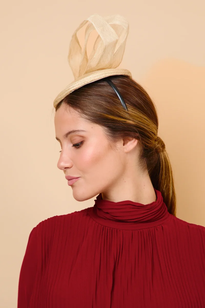 Tocado Hayley beige - Imagen 3