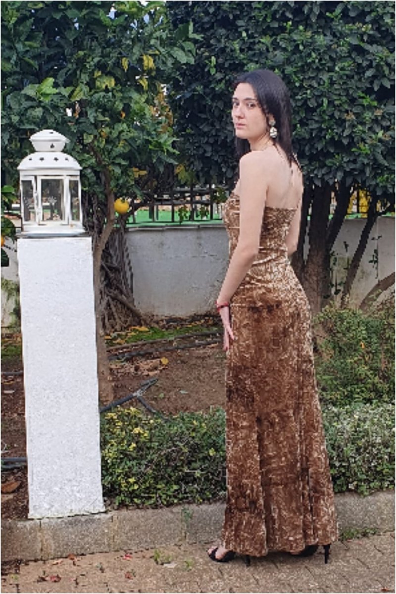 Vestido mujer terciopelo - Imagen 3