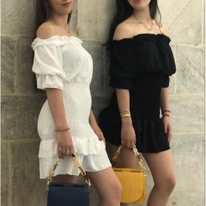 Vestido mujer nido de abeja