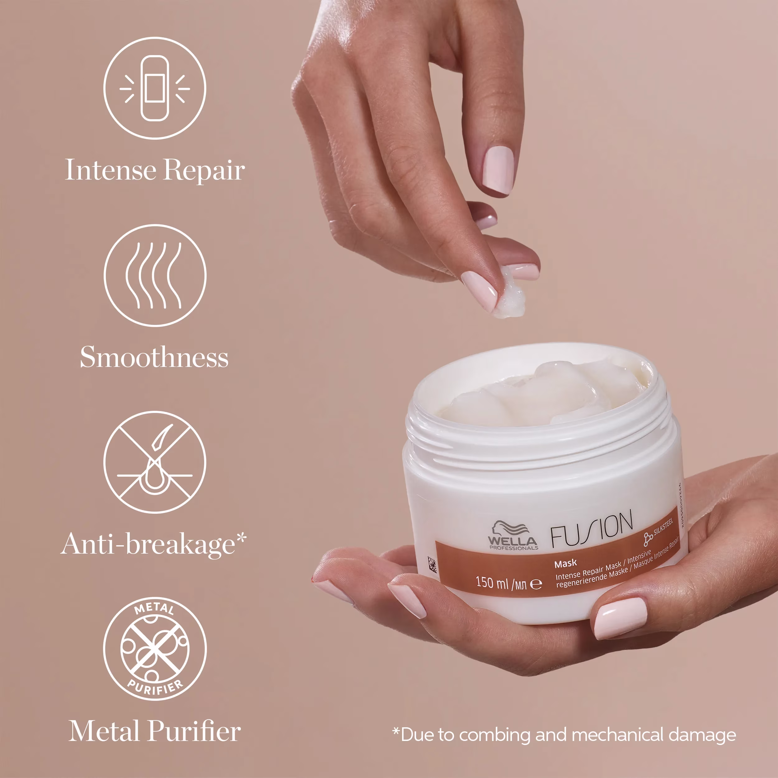 Wella Professionals Fusion Intense Repair Mask – 150 ml - Imagen 4