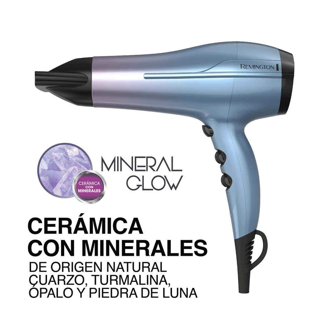 Remington Combo Plancha y Secadora Mineral Glow – Cabello Brillante y sin Frizz - Imagen 3