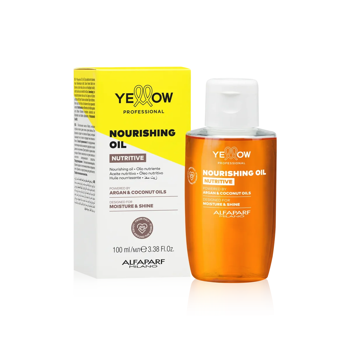Alfaparf Milano Yellow Professional Nutritive Nourishing Oil 100 ml | Aceite Nutritivo para el Cabello - Imagen 2