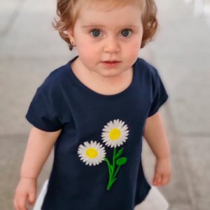 CAMISETA NIÑA MARGARITAS