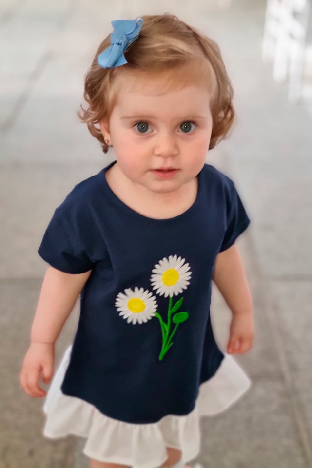CAMISETA NIÑA MARGARITAS - Imagen 2