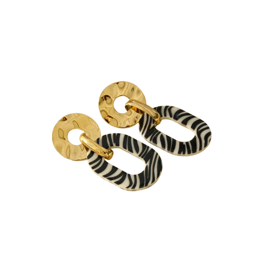 Pendientes ZENDAYA Acero Dorado - Imagen 3