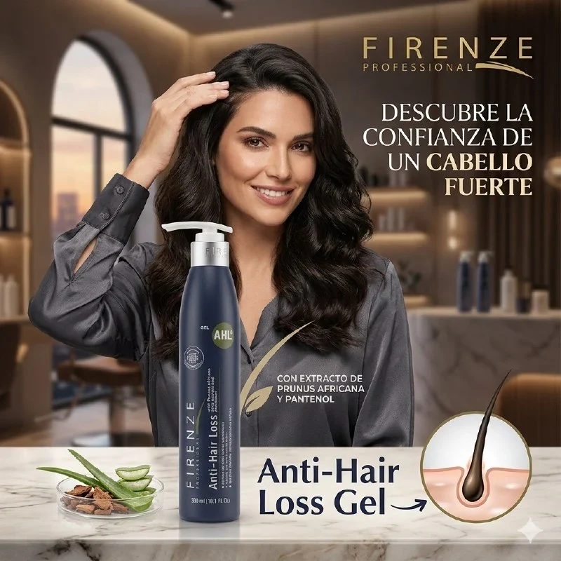 Firenze Gel Anti-Hair Loss – 300 ml Gel de fijación media con acción fortalecedora anti-caída - Imagen 3